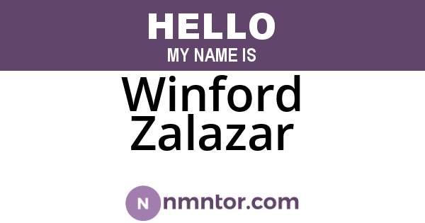 Winford Zalazar