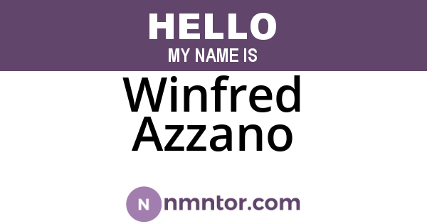 Winfred Azzano