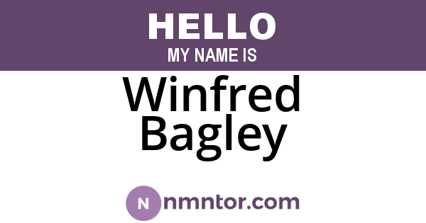 Winfred Bagley