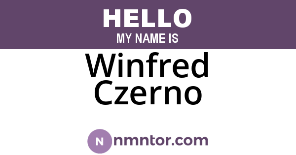 Winfred Czerno