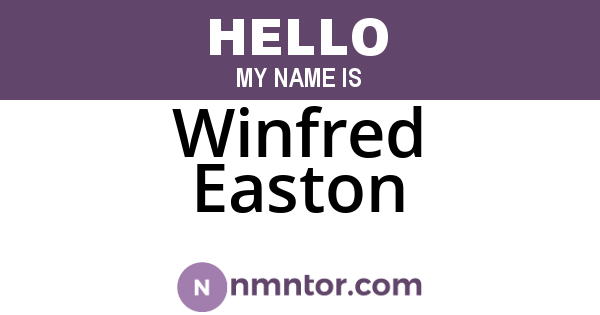 Winfred Easton