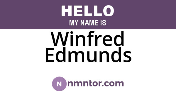 Winfred Edmunds