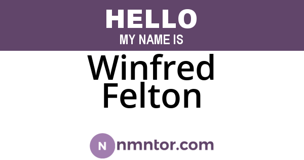 Winfred Felton