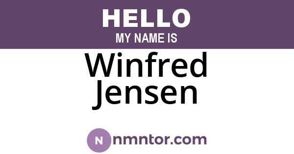 Winfred Jensen