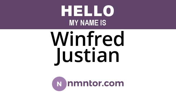 Winfred Justian