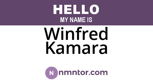 Winfred Kamara