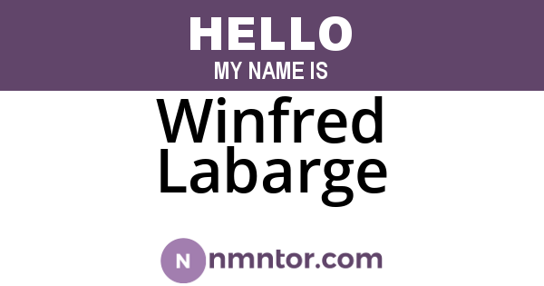 Winfred Labarge