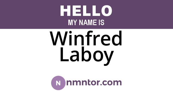 Winfred Laboy