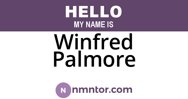Winfred Palmore
