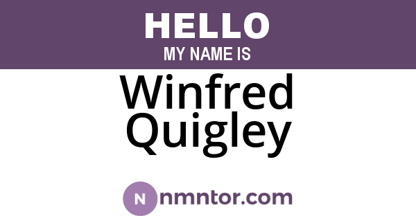 Winfred Quigley