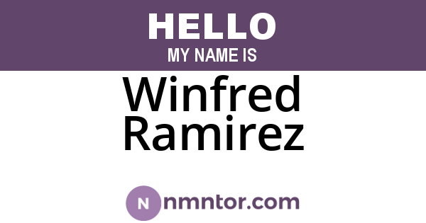 Winfred Ramirez