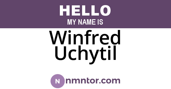 Winfred Uchytil
