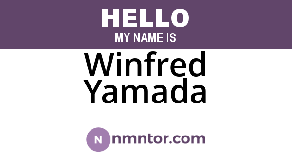 Winfred Yamada