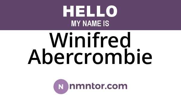 Winifred Abercrombie