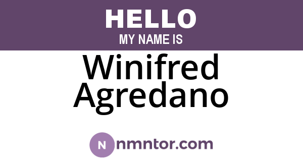 Winifred Agredano