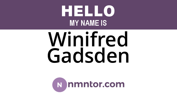 Winifred Gadsden