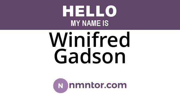 Winifred Gadson