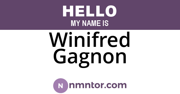 Winifred Gagnon