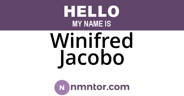 Winifred Jacobo