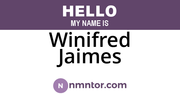 Winifred Jaimes