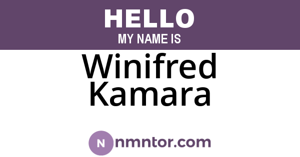 Winifred Kamara