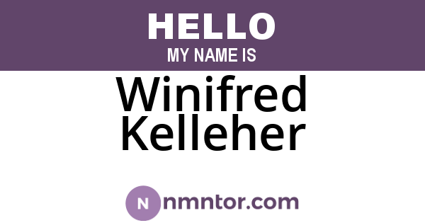 Winifred Kelleher