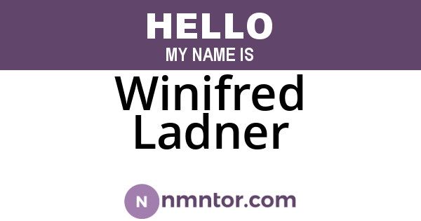 Winifred Ladner