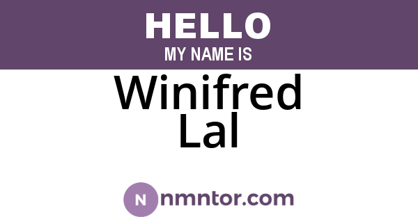 Winifred Lal