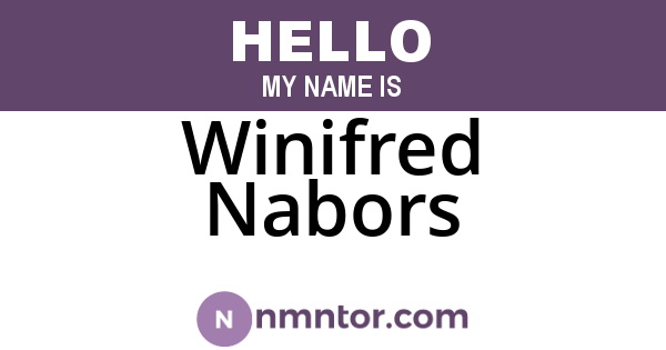 Winifred Nabors