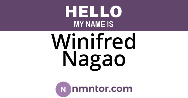 Winifred Nagao