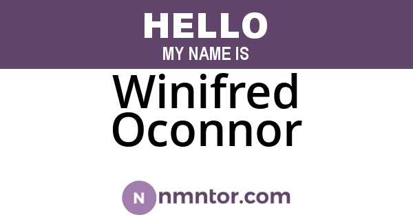 Winifred Oconnor