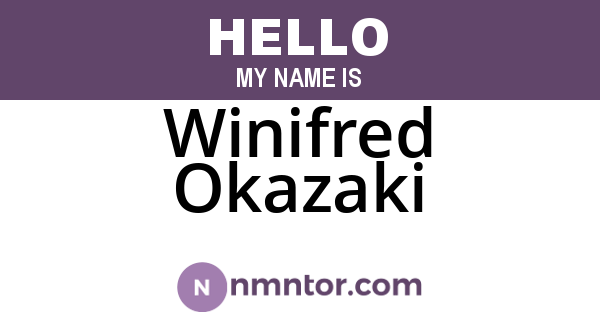 Winifred Okazaki