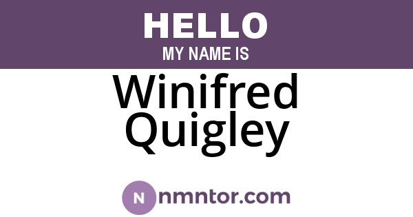 Winifred Quigley