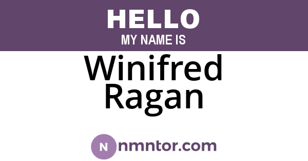 Winifred Ragan