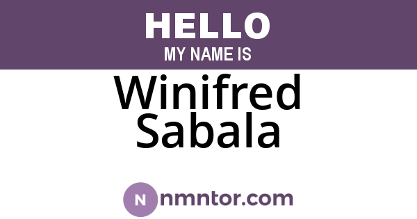 Winifred Sabala