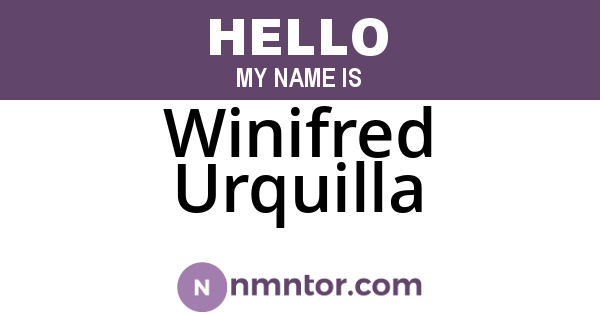 Winifred Urquilla