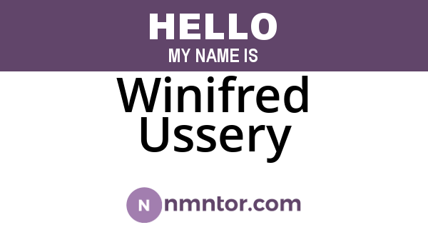 Winifred Ussery