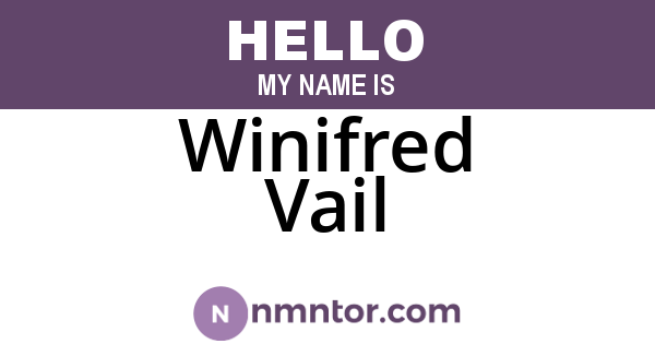Winifred Vail