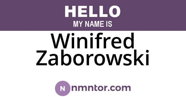 Winifred Zaborowski