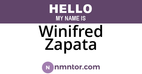 Winifred Zapata