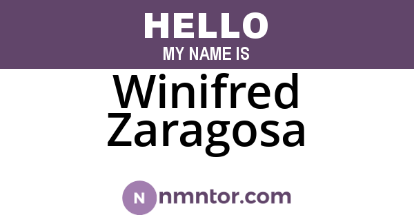 Winifred Zaragosa