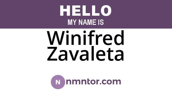 Winifred Zavaleta