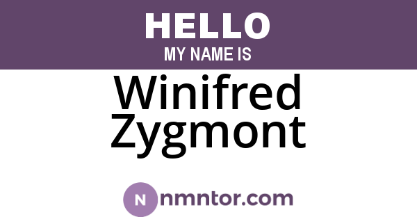 Winifred Zygmont