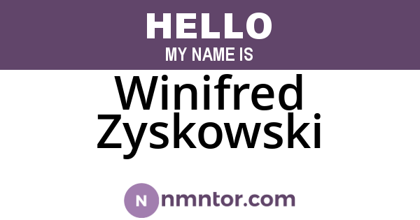 Winifred Zyskowski