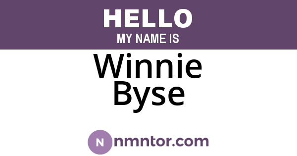 Winnie Byse