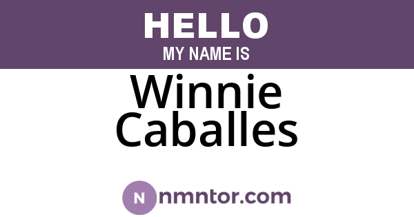 Winnie Caballes