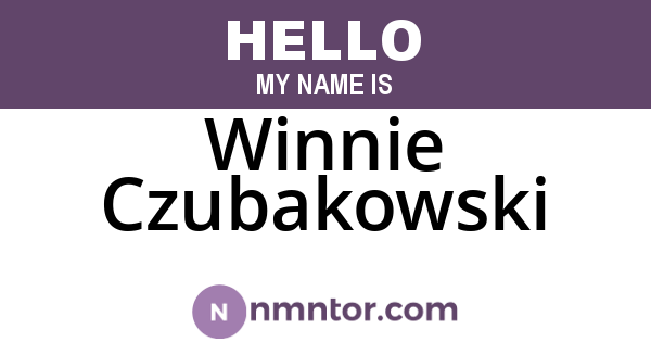 Winnie Czubakowski