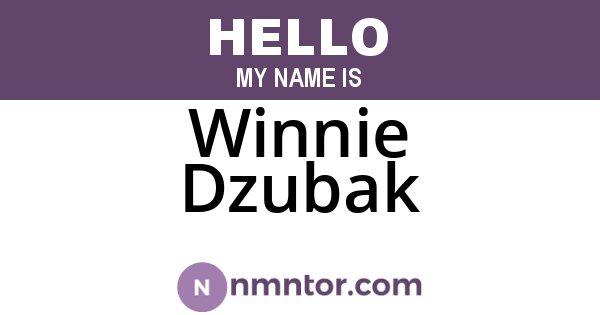 Winnie Dzubak
