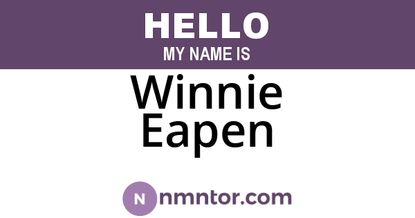 Winnie Eapen