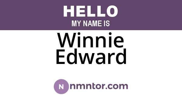Winnie Edward